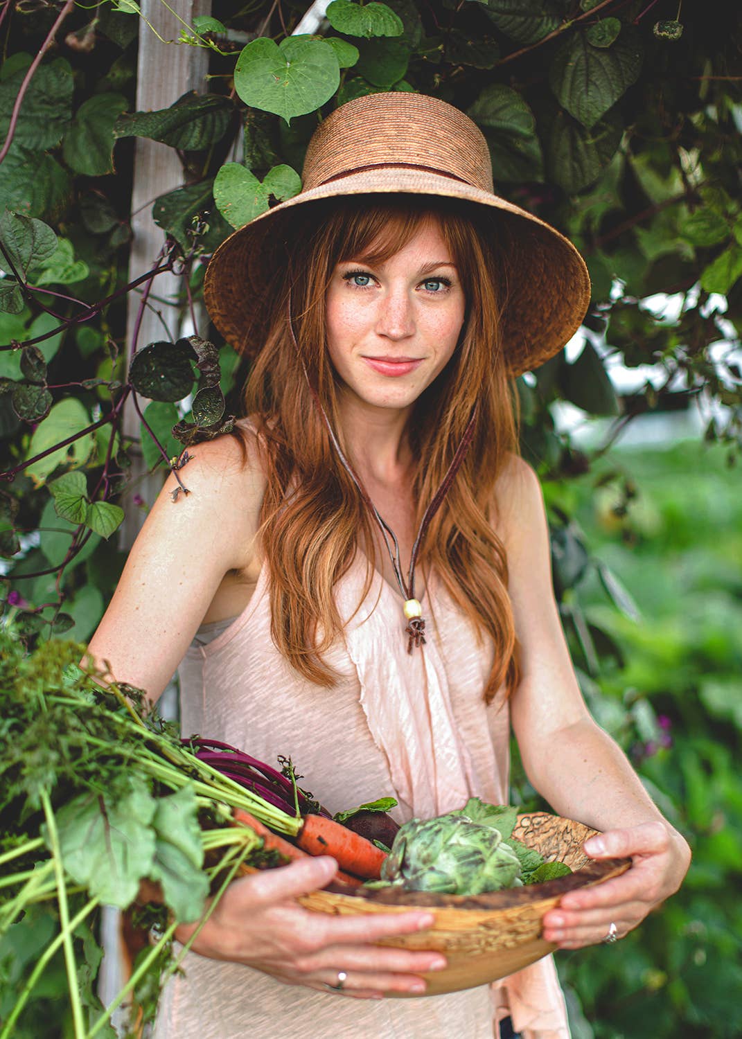 Abby Straw Bucket Hat