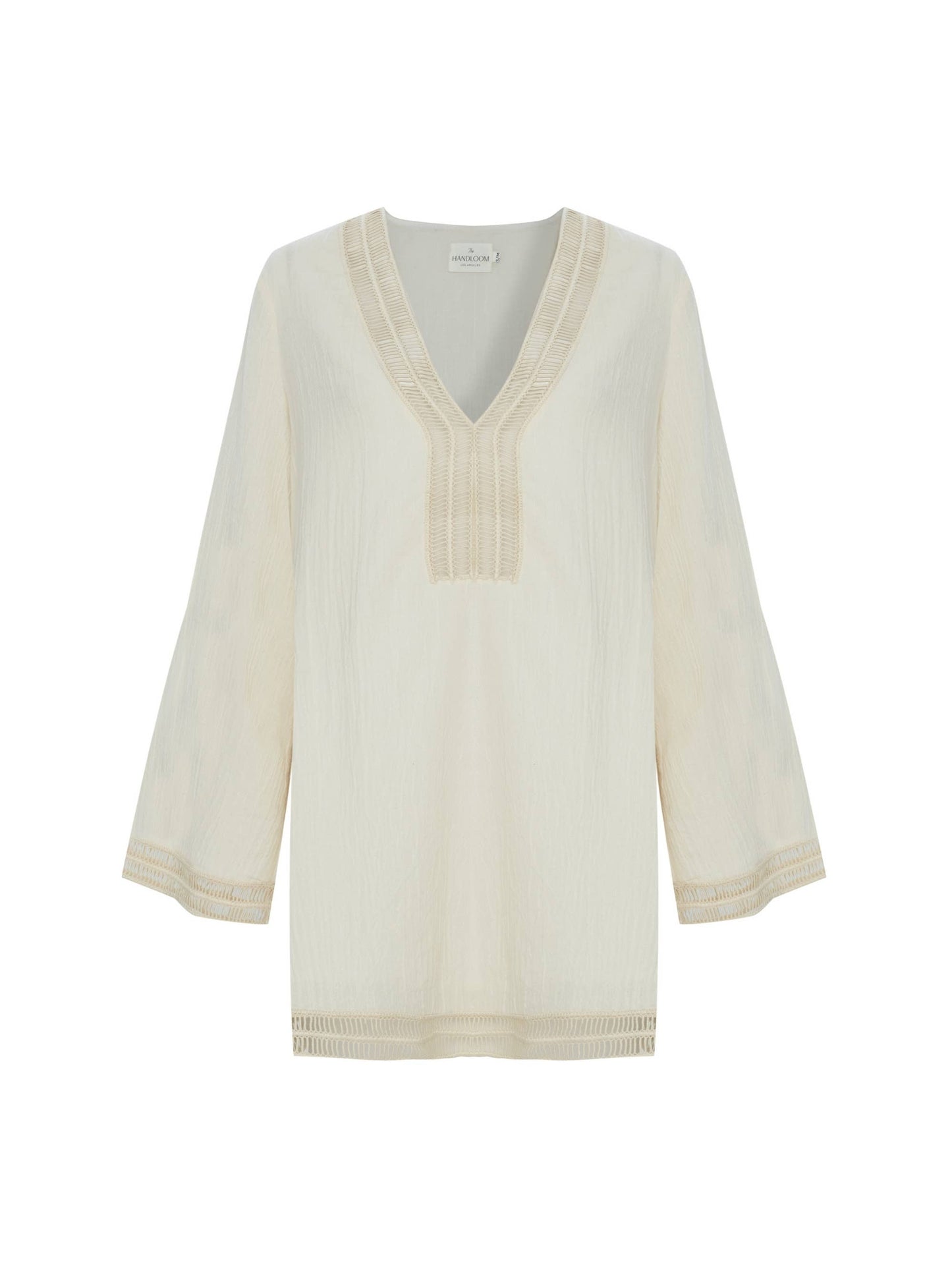 Organic Sustainable Beach Coverup with Lace Details
