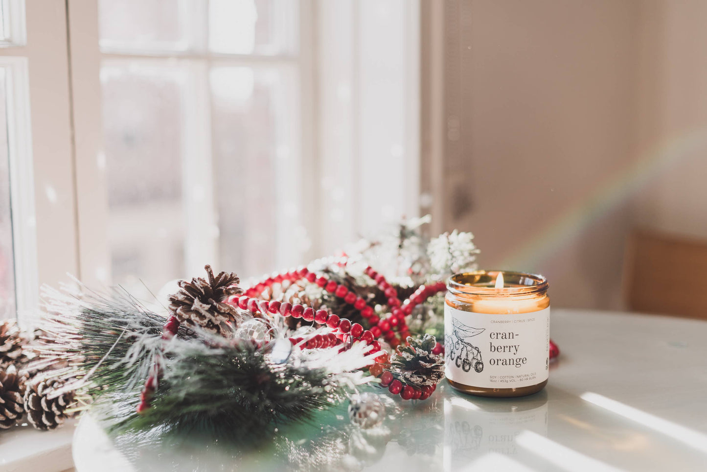 Cranberry Orange Soy Candle | 16oz