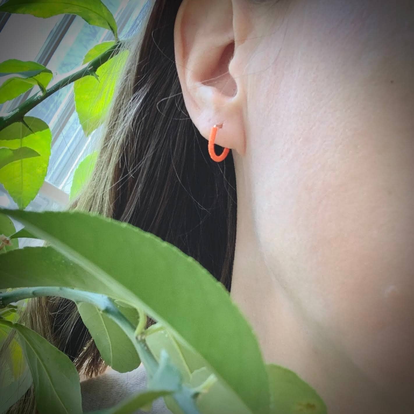 Tiny Huggie Earrings | Turquoise