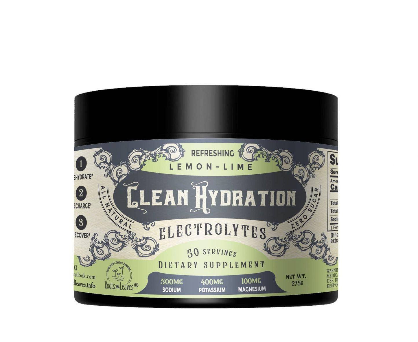 Clean Hydration Electrolytes- 50 servings
