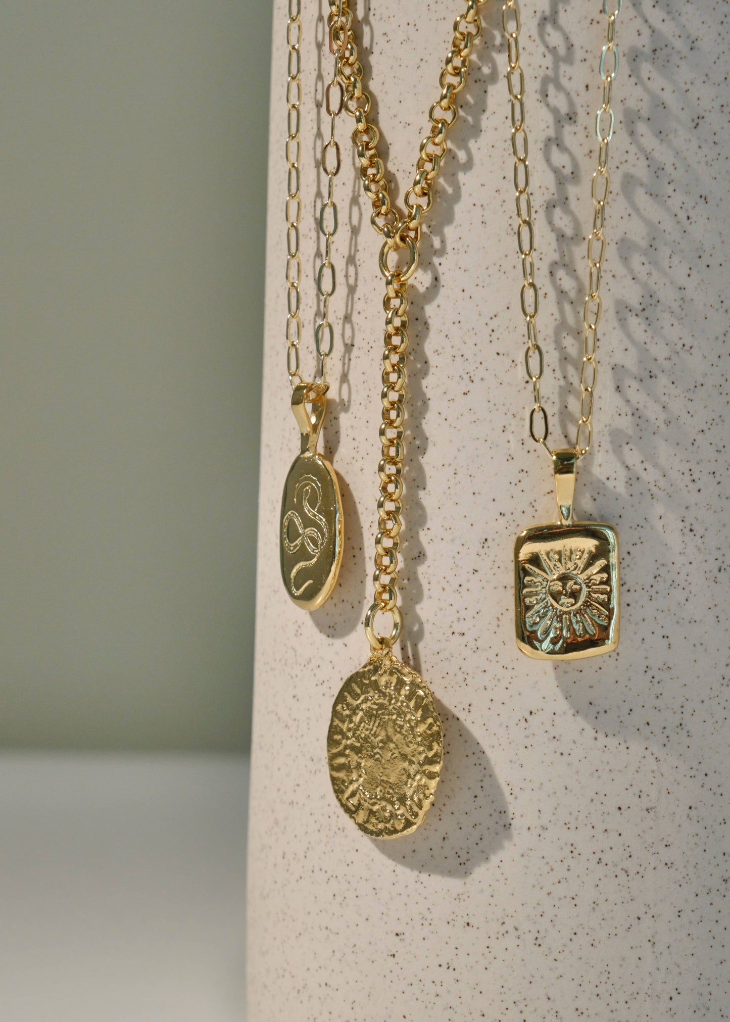 Sun Tarot Card Pendant Necklace