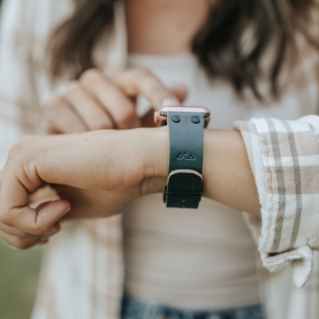 Leather Apple Watch Band - USA Made & Full-Grain Leather