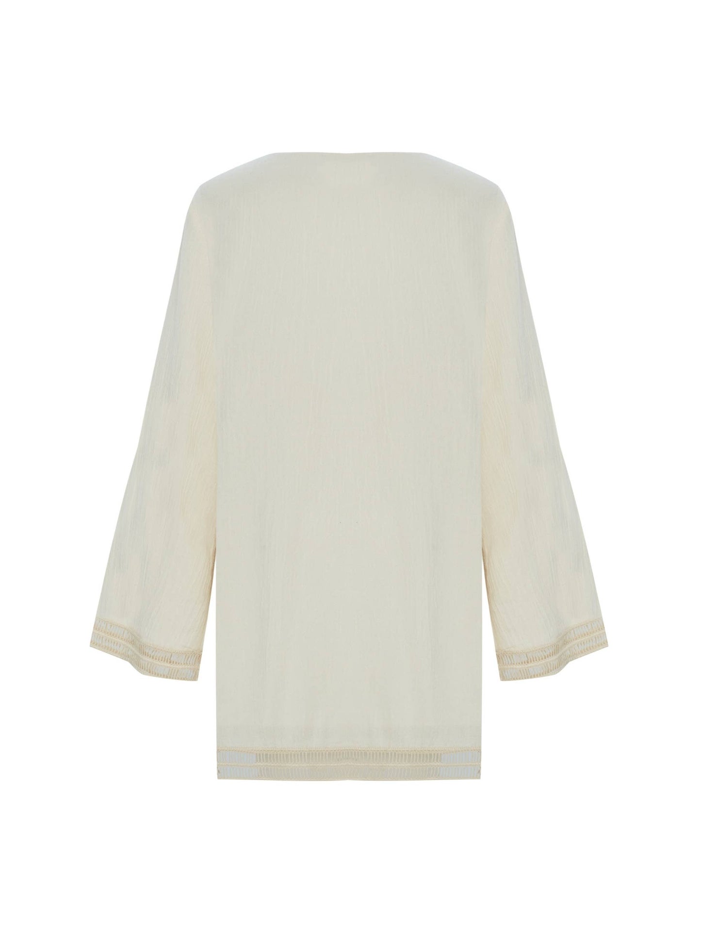 Organic Sustainable Beach Coverup with Lace Details