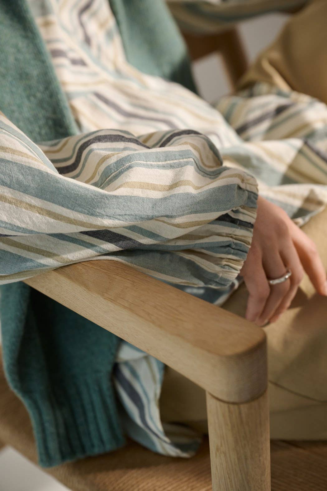 Sienna Knit Recycled Wool | Green Melange