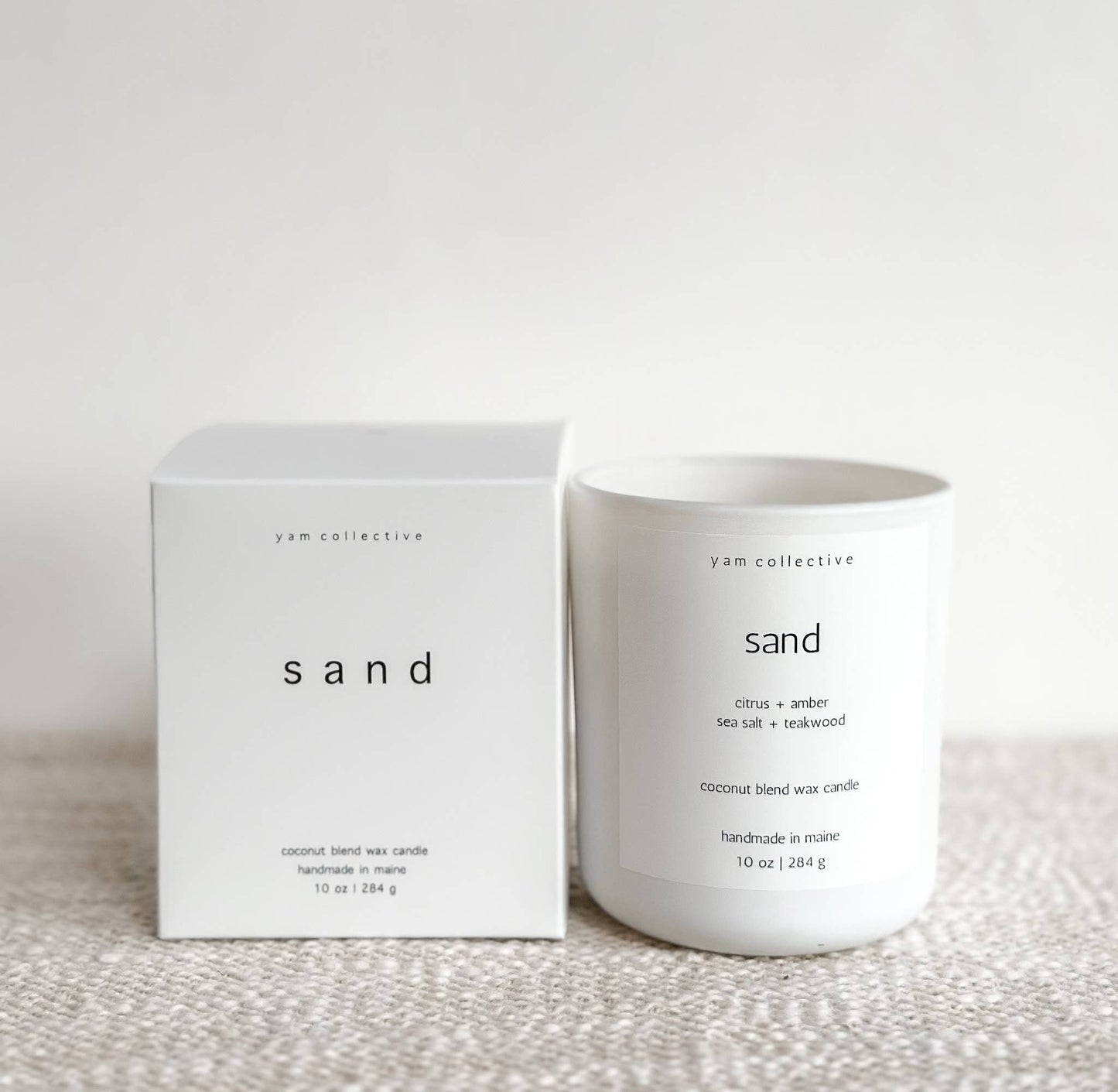 SAND Coconut Blend Candle | Amber + Teakwood