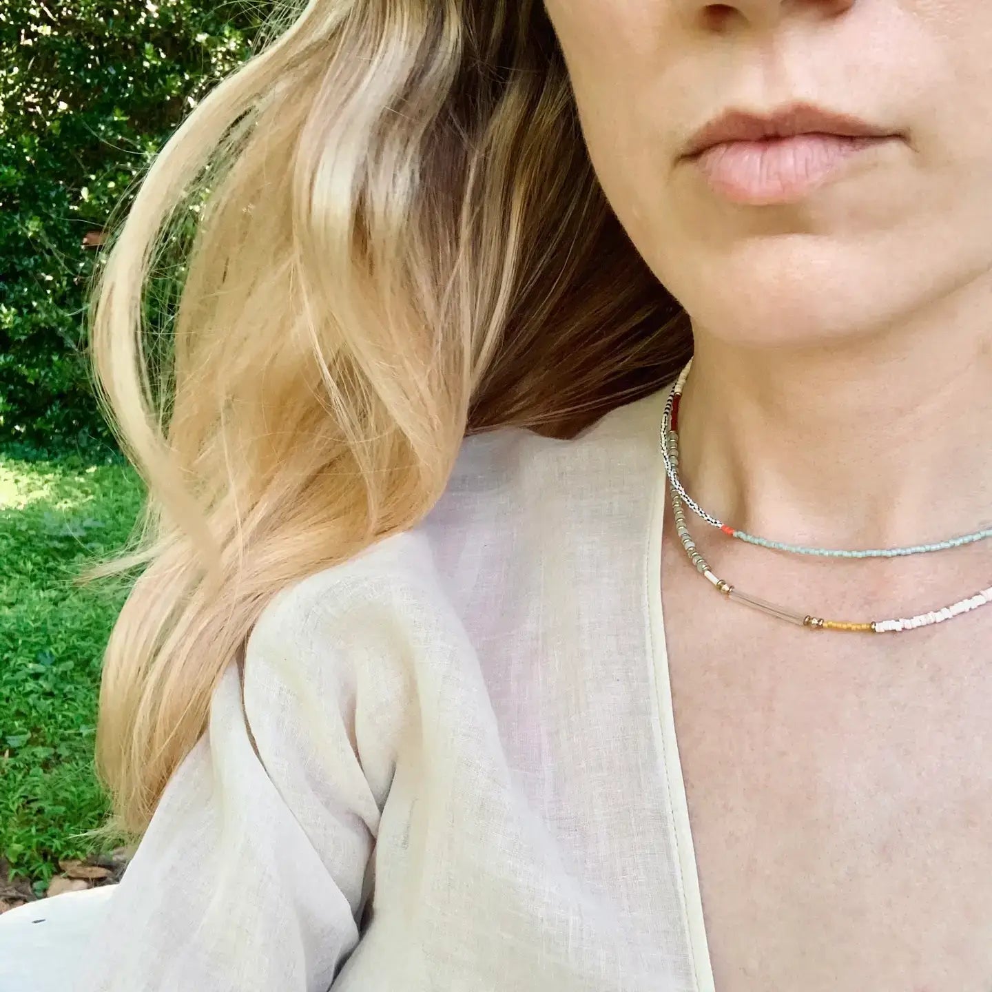Single Note Beaded Necklace | Turquoise