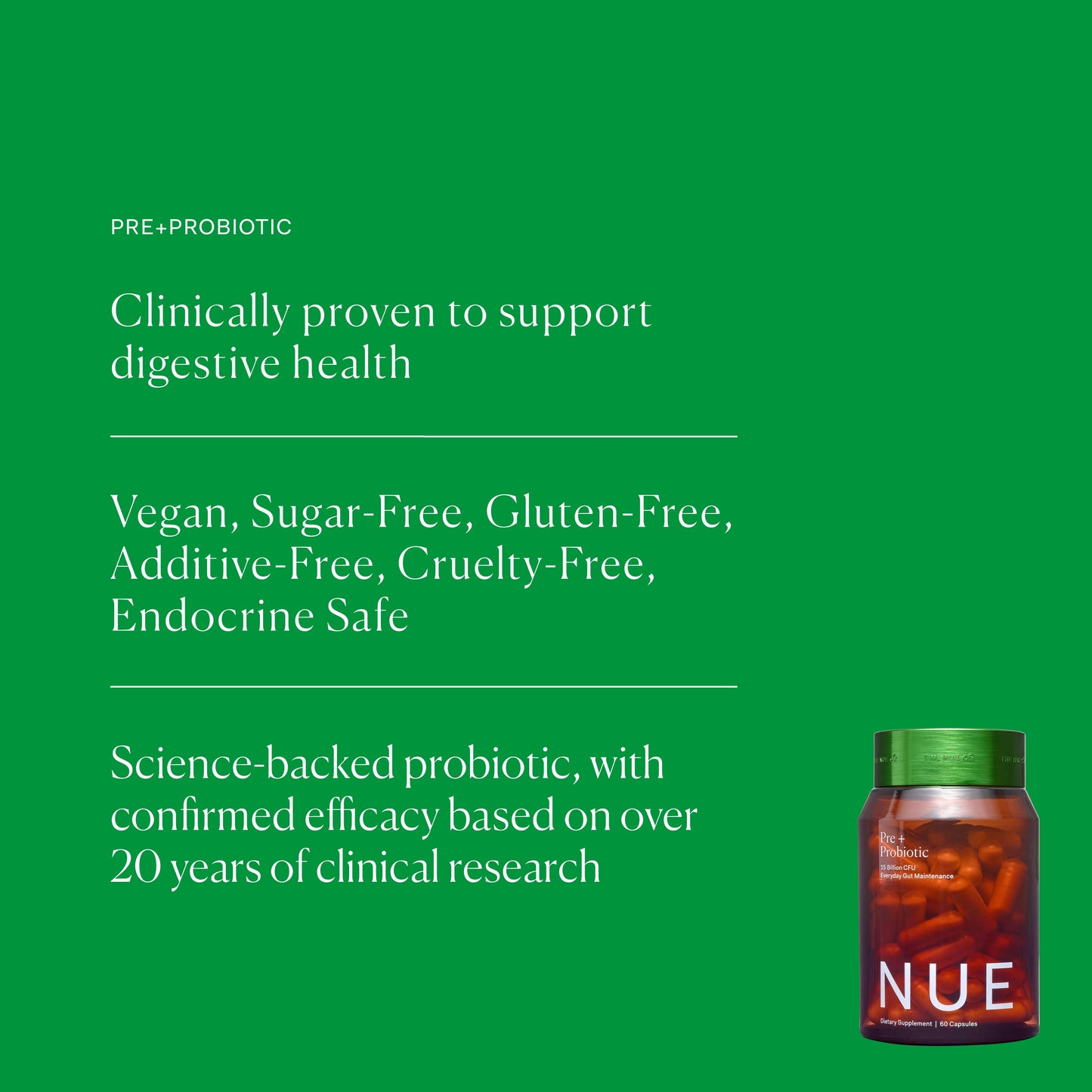 The Nue Co. | PREBIOTIC + PROBIOTIC Capsules