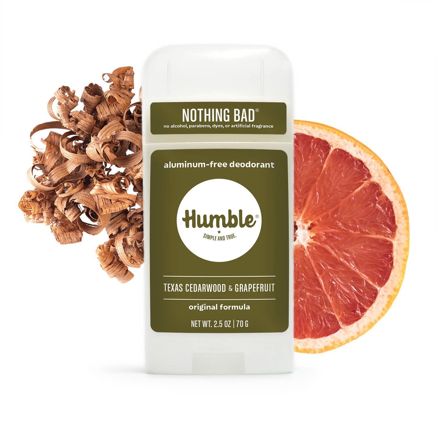Humble Deodorant | Texas Cedarwood & Grapefruit
