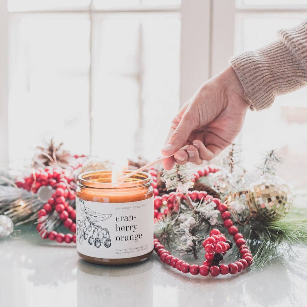 Cranberry Orange Soy Candle | 16oz