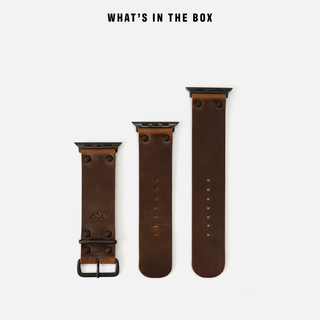 Leather Apple Watch Band - USA Made & Full-Grain Leather