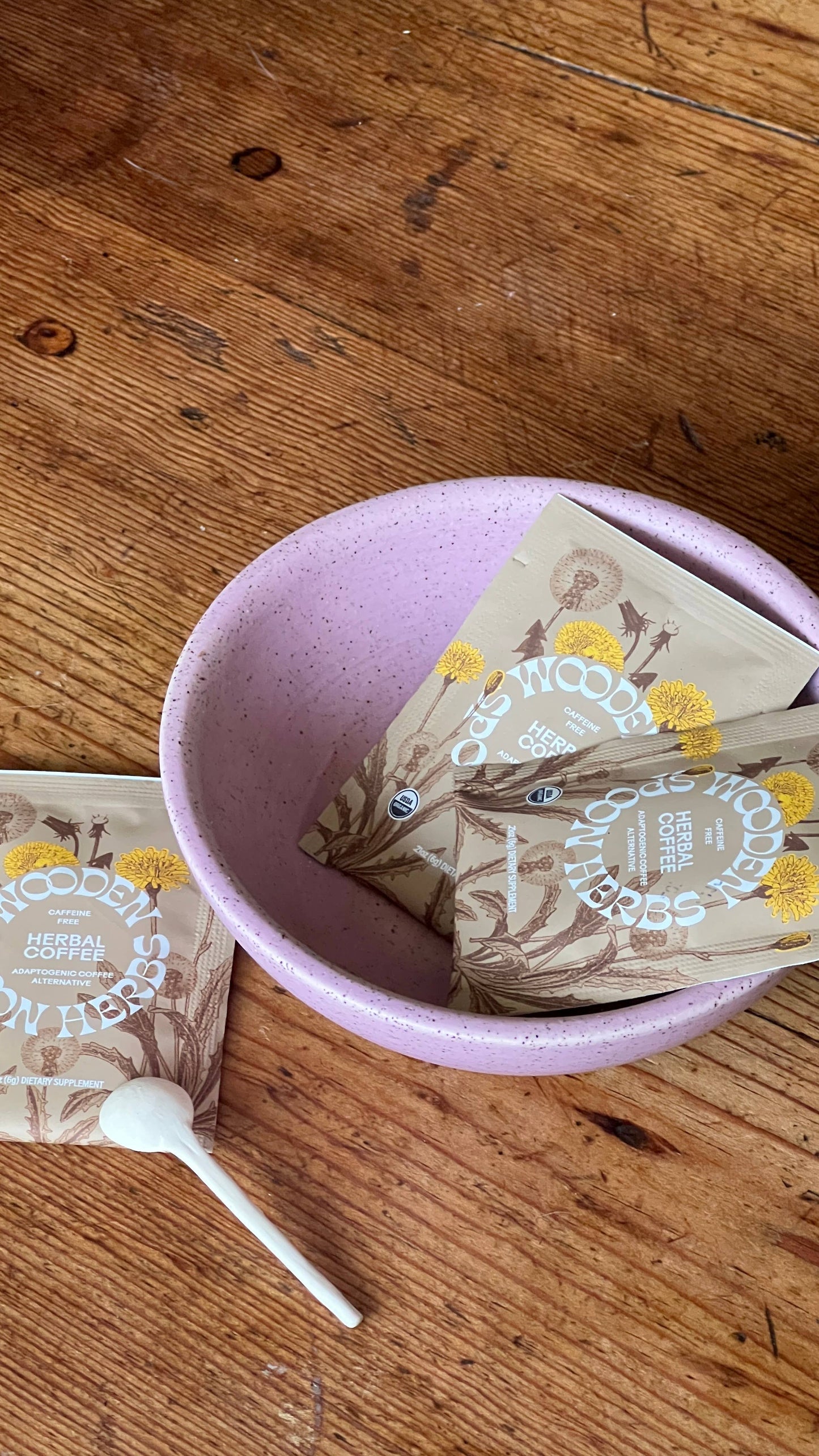 Wooden Spoon Herbal Individual Coffee Sachets