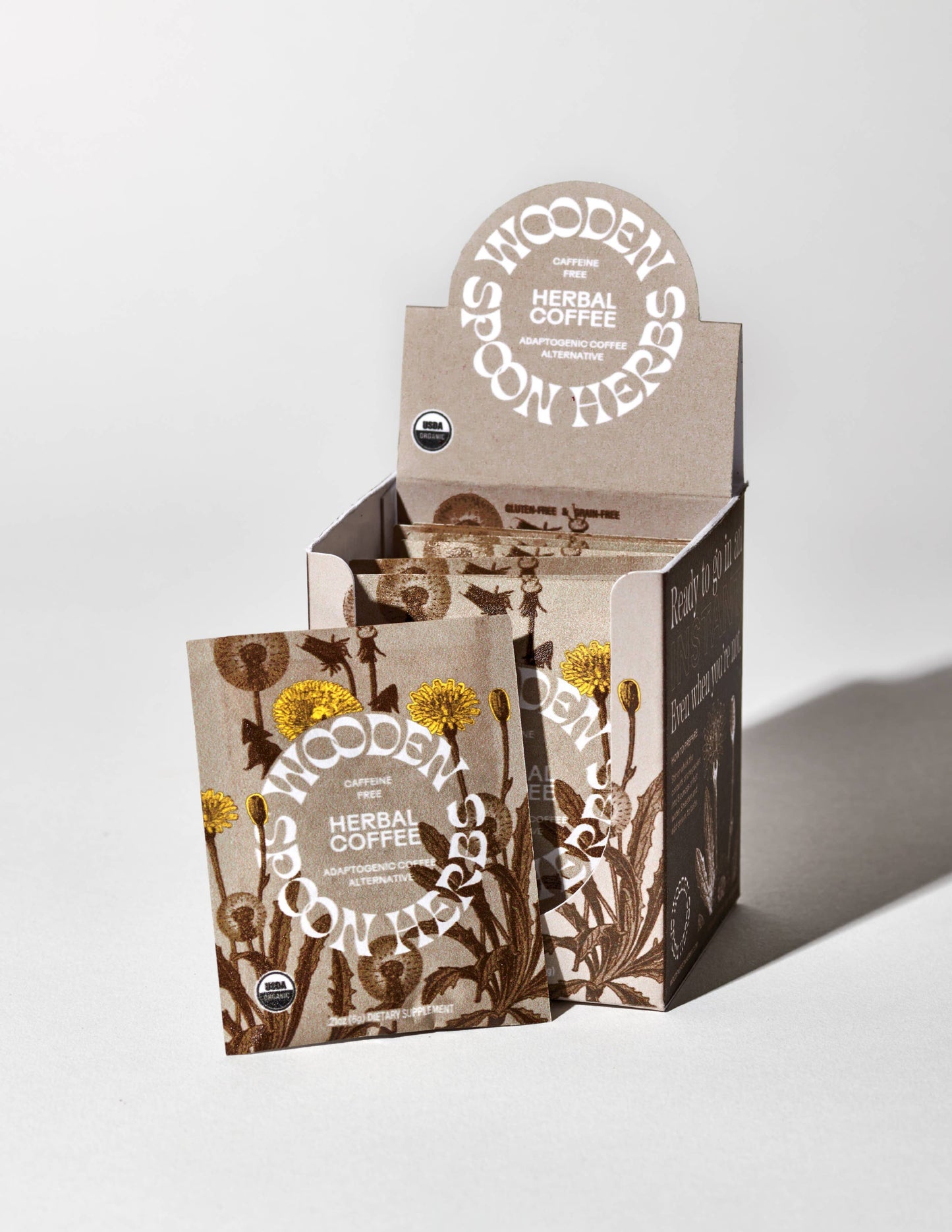 Wooden Spoon Herbal Individual Coffee Sachets