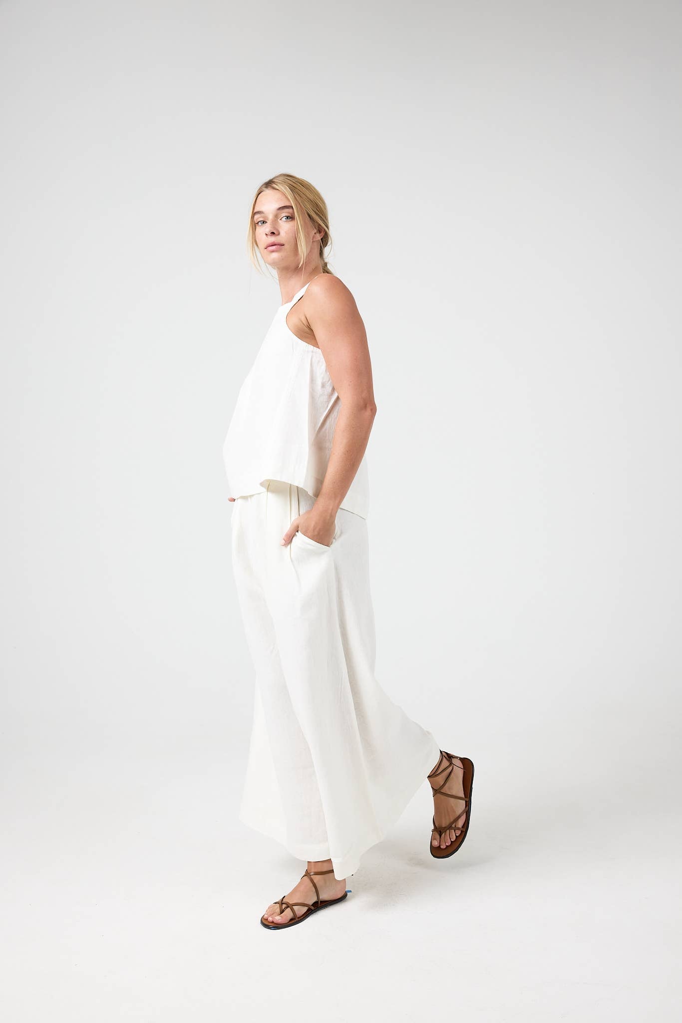 Carlota Linen Top