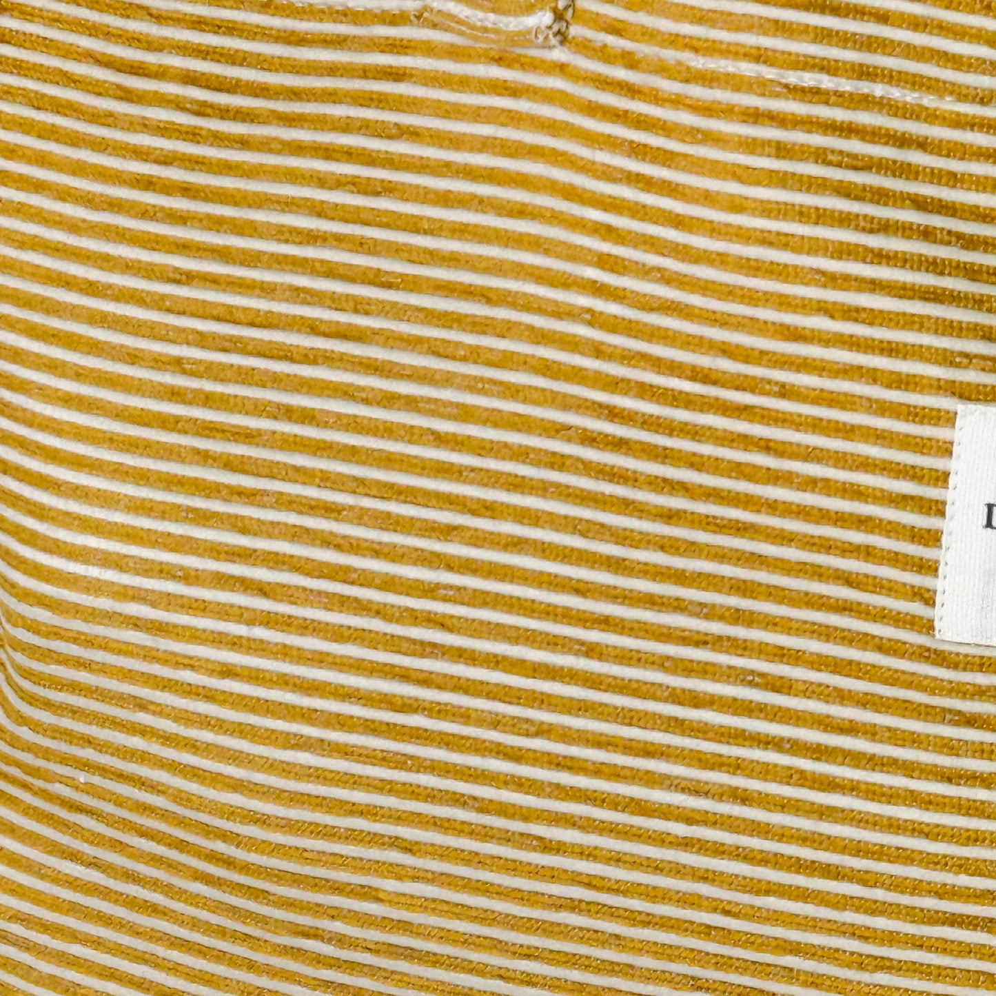 Ochre Striped Rectangular Tote Bag