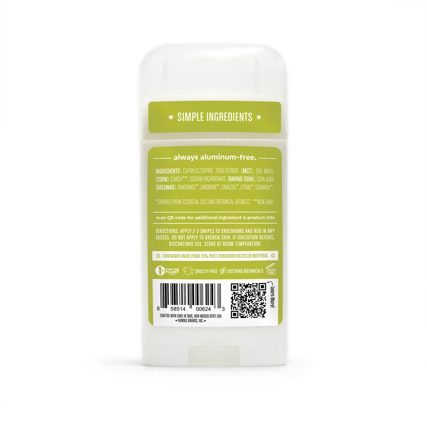 Humble Deodorant | Bergamot + Ginger