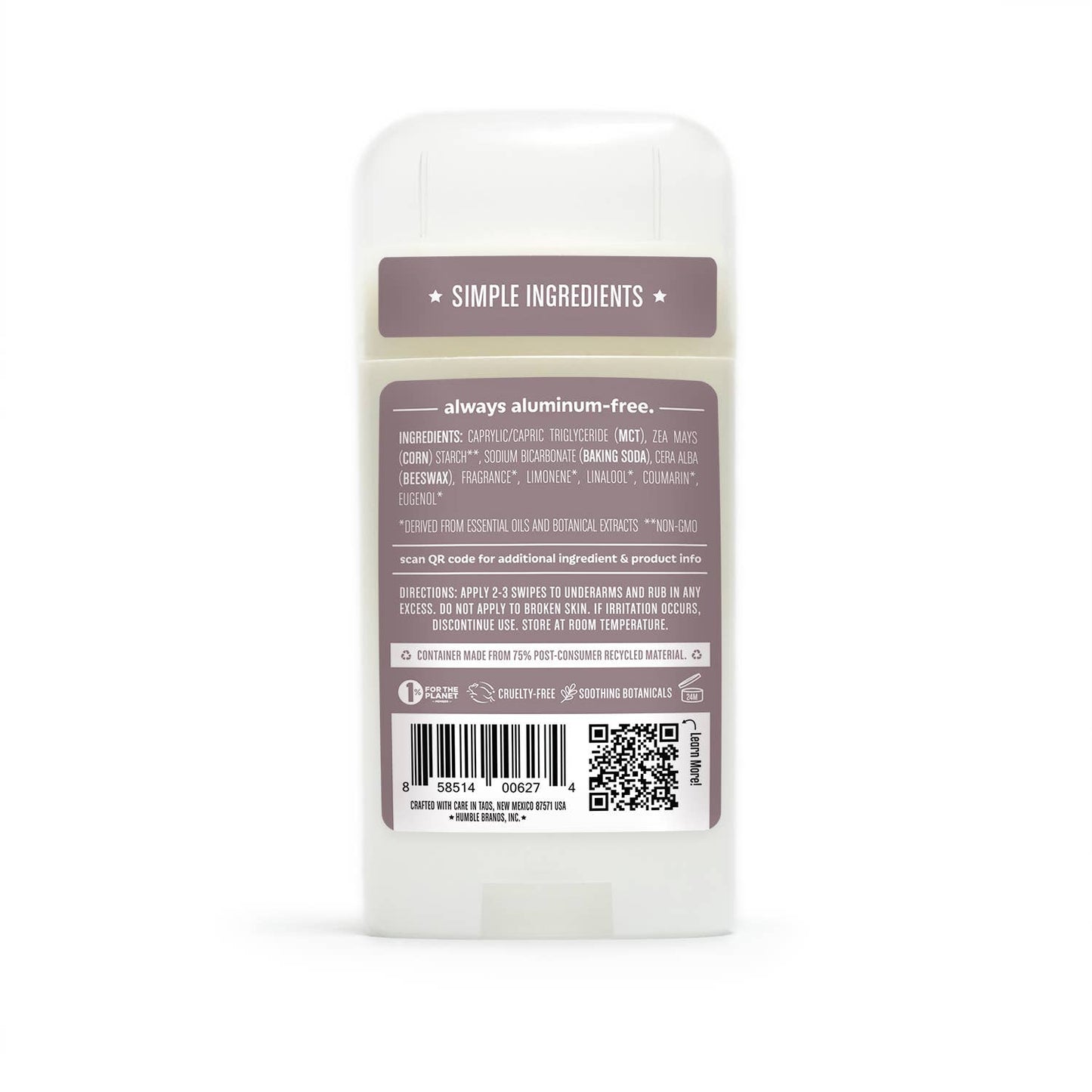 Humble Deodorant | Patchouli + Copal