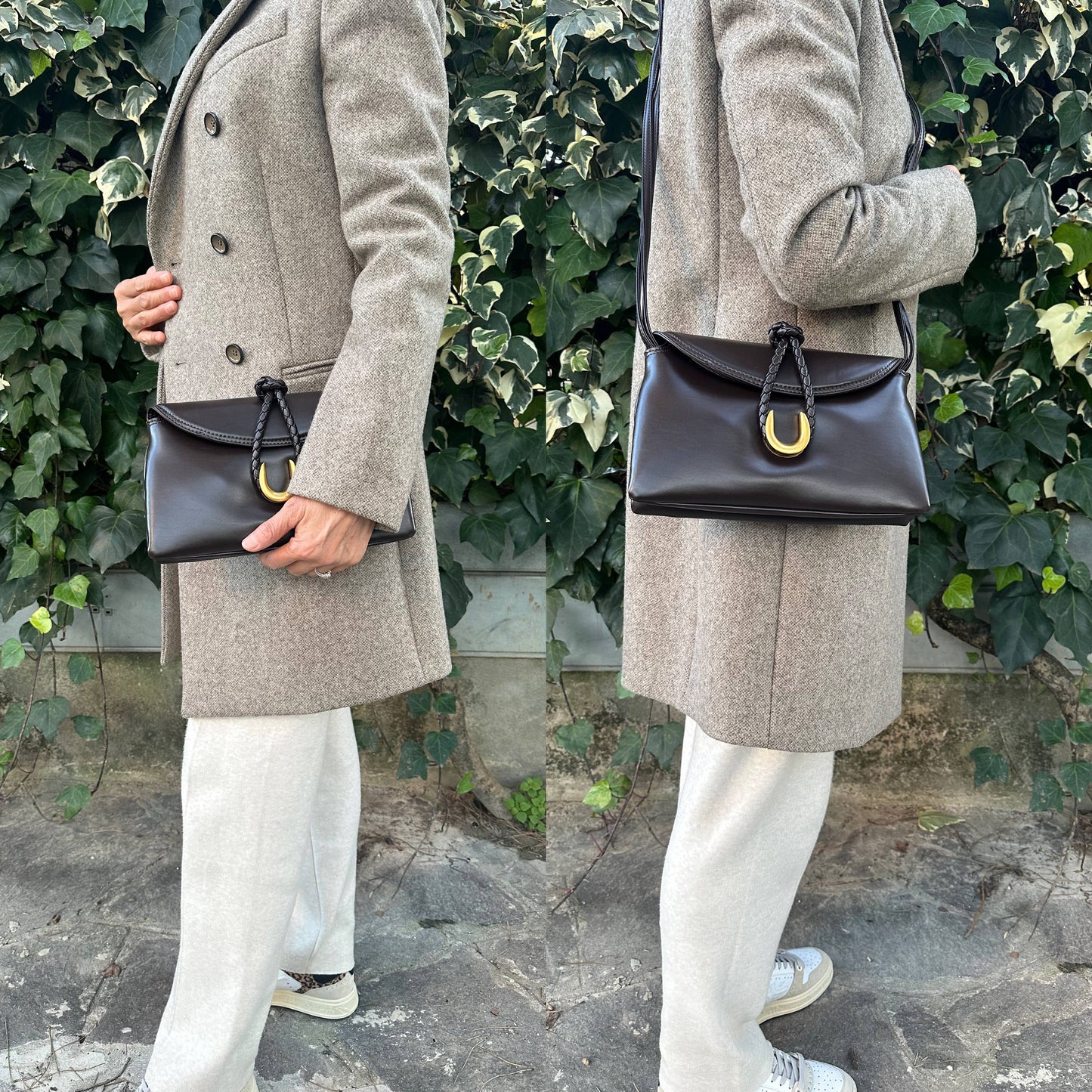 Braided Leather Clutch