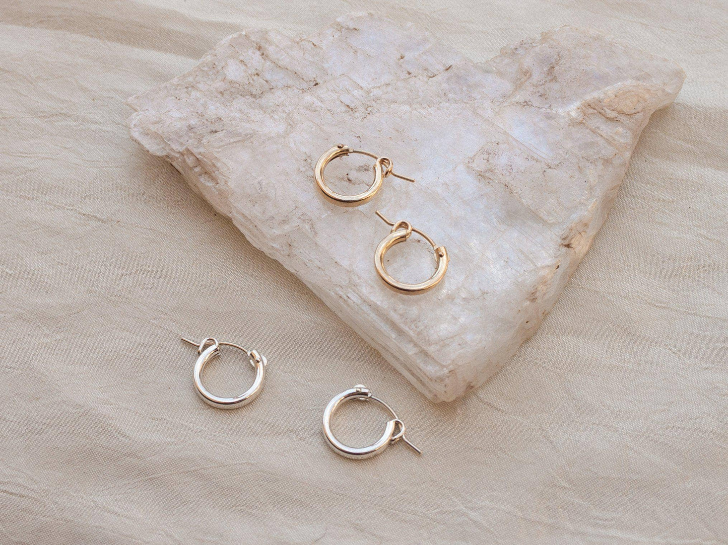 Everyday Gold Click Hoop Earrings