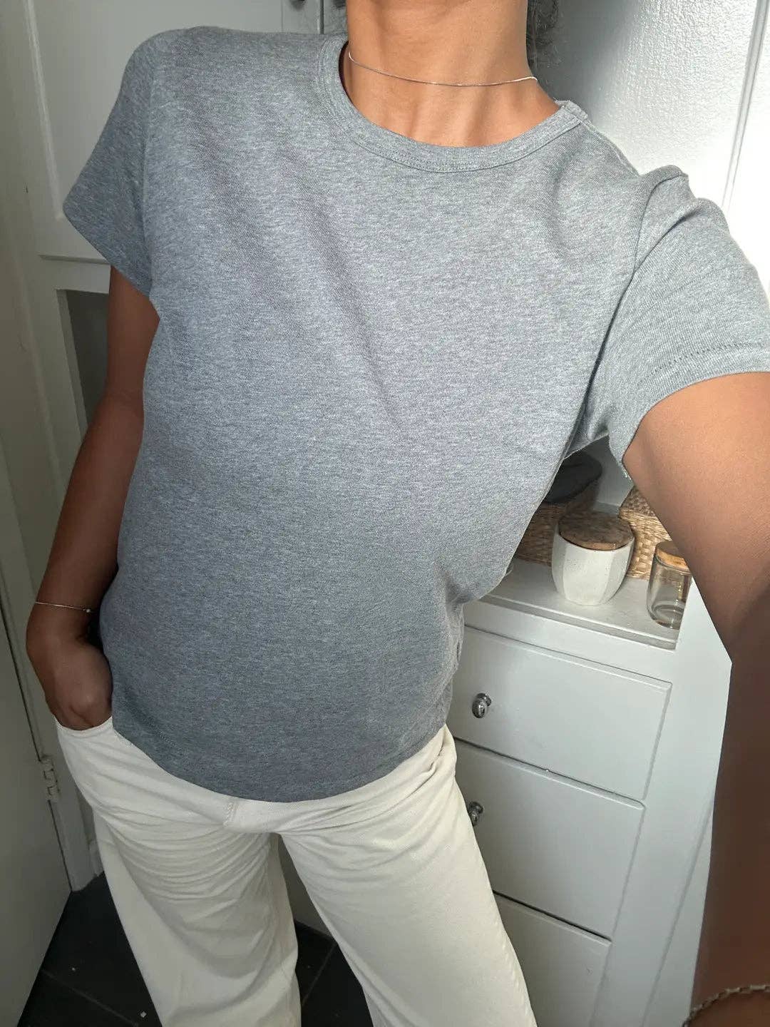 Le Bon Shoppe The Go-To Tee | Melange Grey