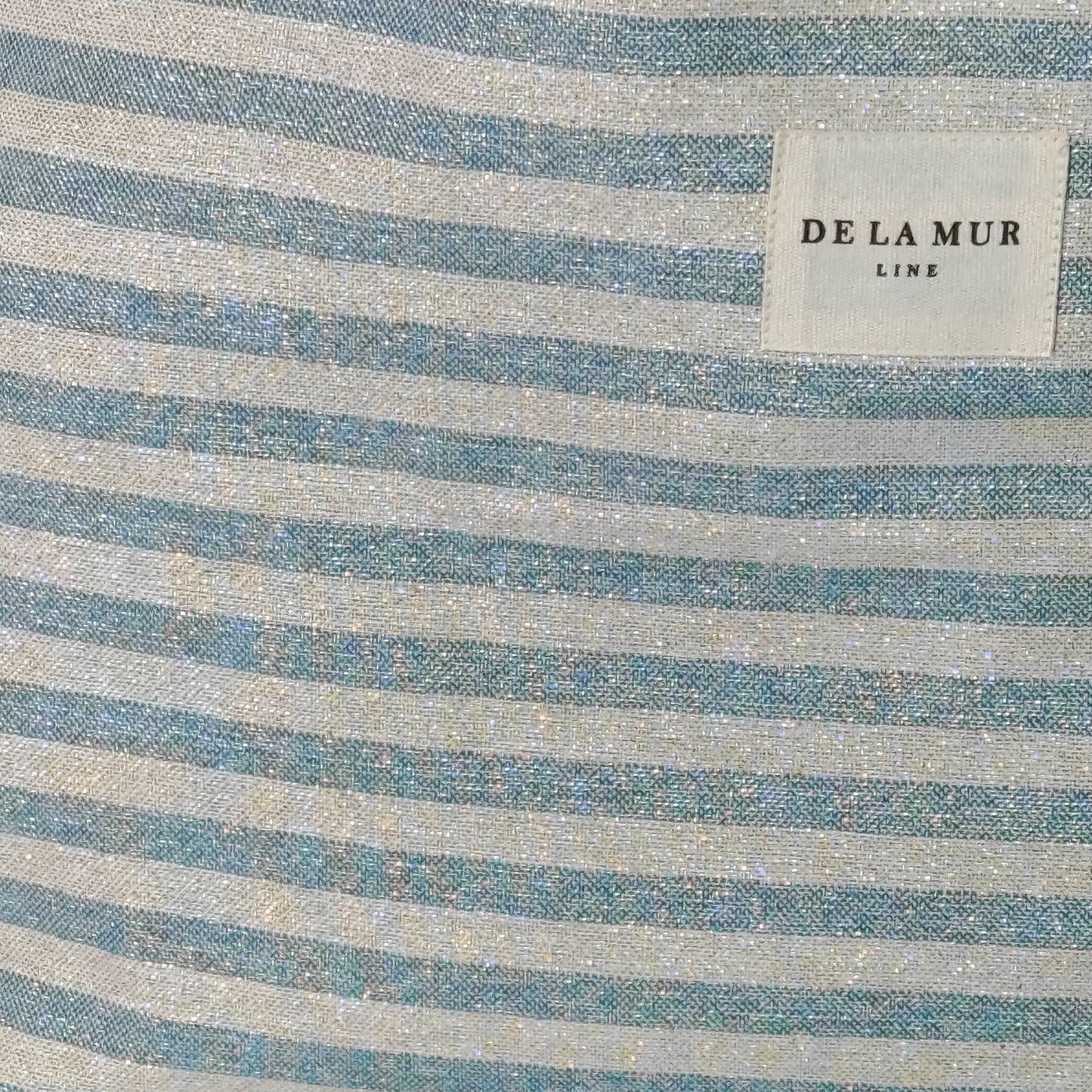 Cabana Striped Metallic Rectangular Tote Bag