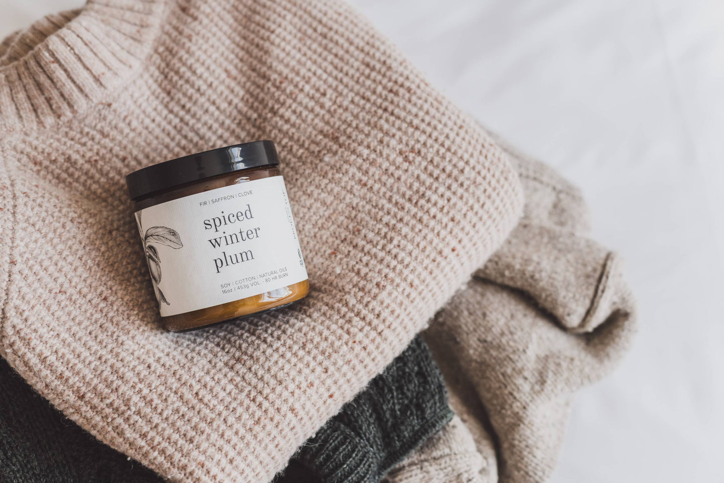 Spiced Winter Plum Soy Candle | 16oz