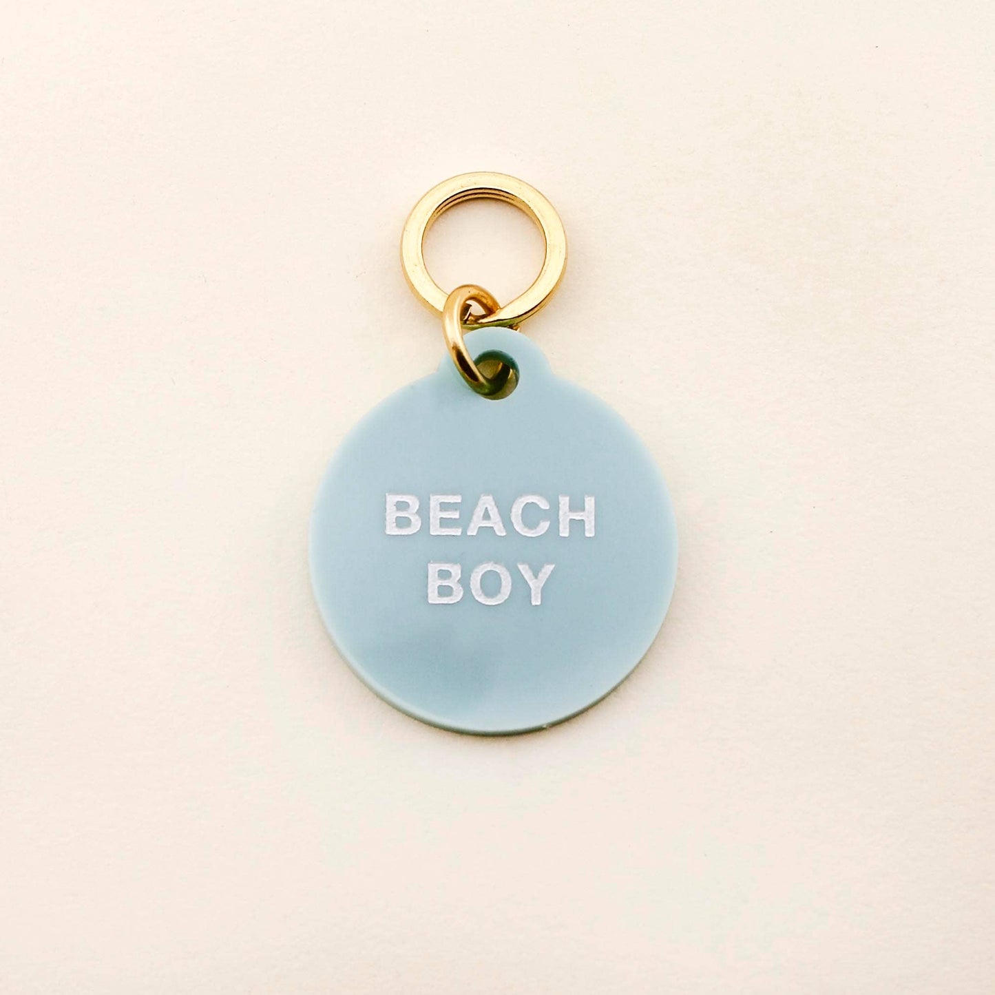 Beach Boy Blue Pet Tag