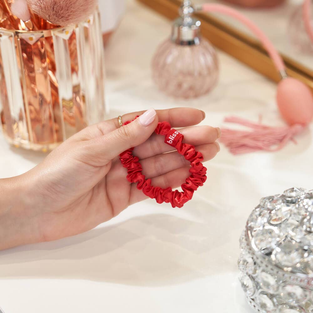 Blissy Skinny Scrunchies | Red