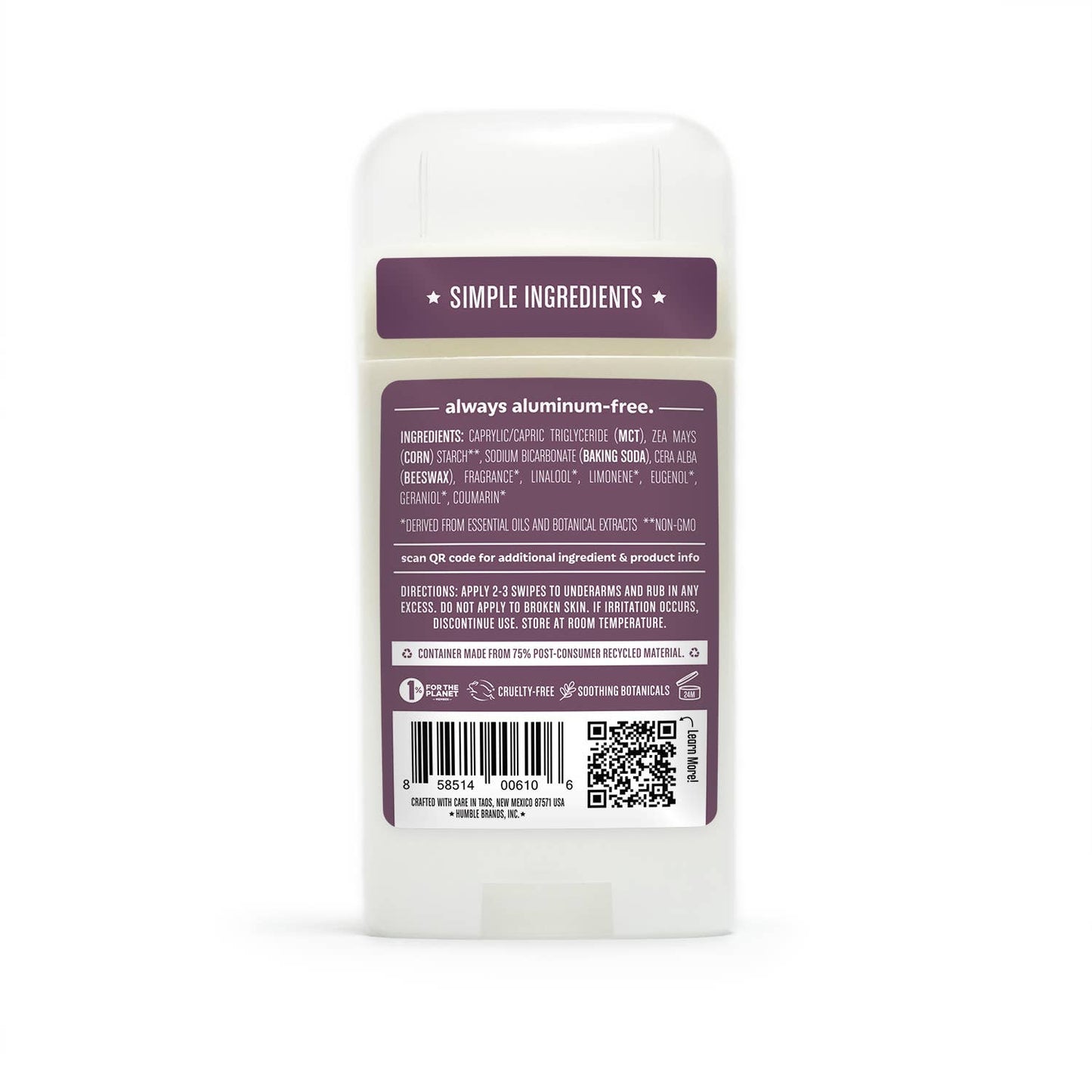 Humble Deodorant | Lavender & Holy Basil