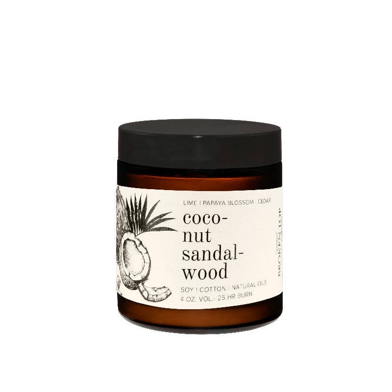 Coconut Sandalwood | Natural Soy Candle 4 oz