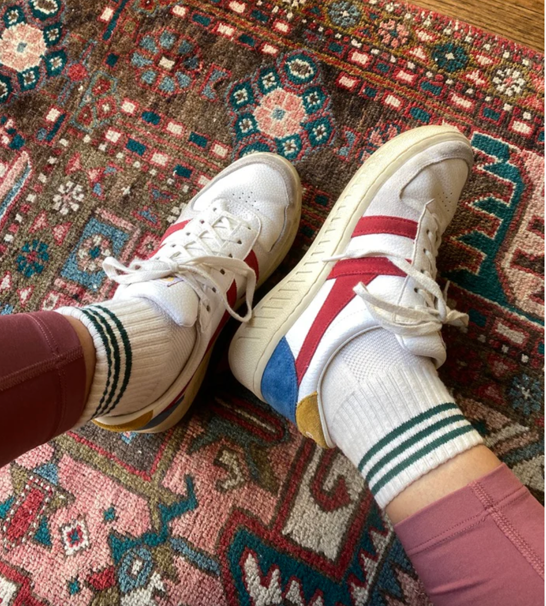 Le Bon Shoppe Color Block Girlfriend Socks | Egret