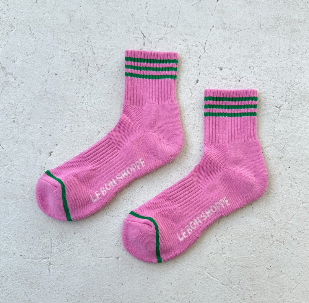 Le Bon Shoppe Girlfriend Socks | Rose Pink