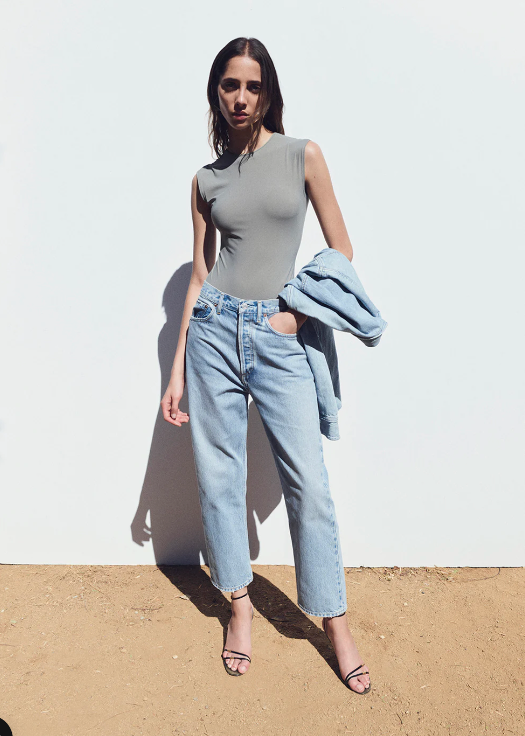 Agolde | 90's Crop Mid-Rise Straight Jeans