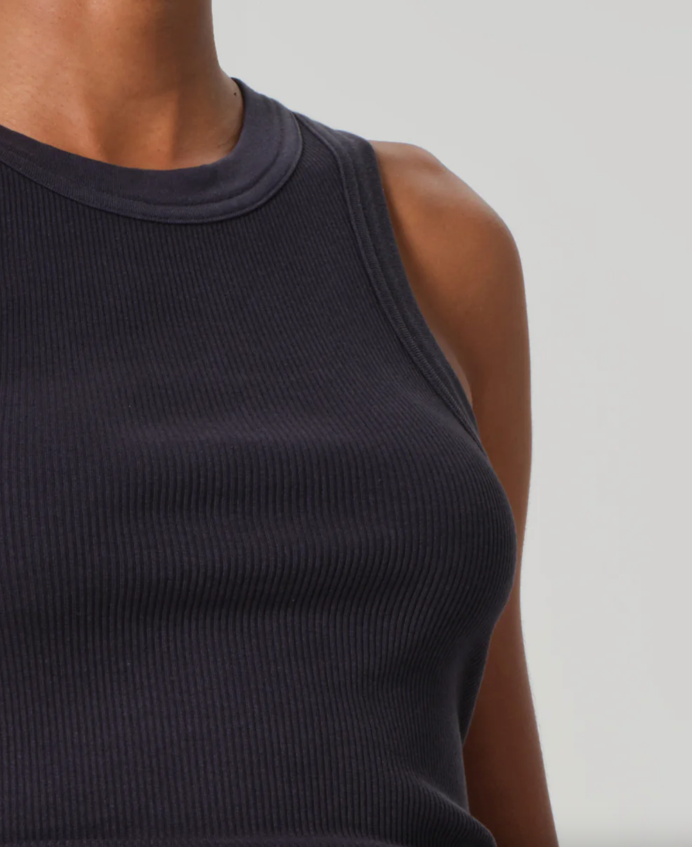 Citizens of Humanity Isabel Rib Tank | Charcoal