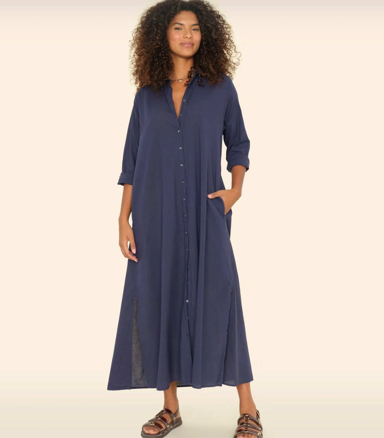 Xirena Navy Boden Dress