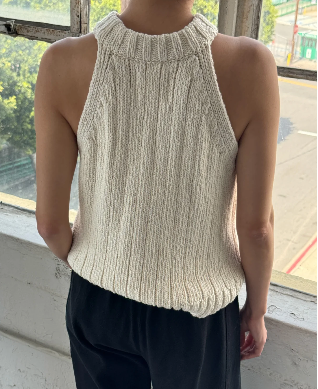 Le Bon Shoppe Claire Cotton Sweater Tank | Natural