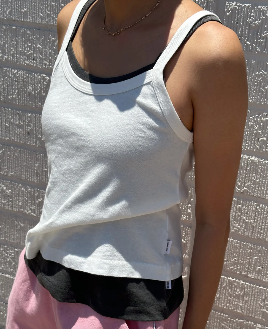 Le Bon Shoppe Organic Cotton Dana Cami | Vintage White