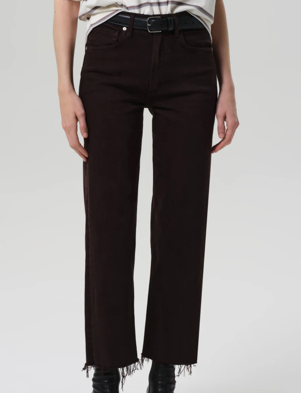 Citizens of Humanity Palma Straight Raw Hem | Carob