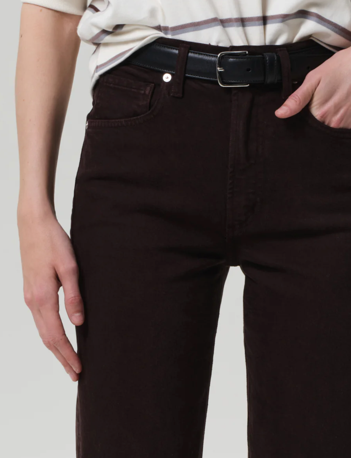 Citizens of Humanity Palma Straight Raw Hem | Carob