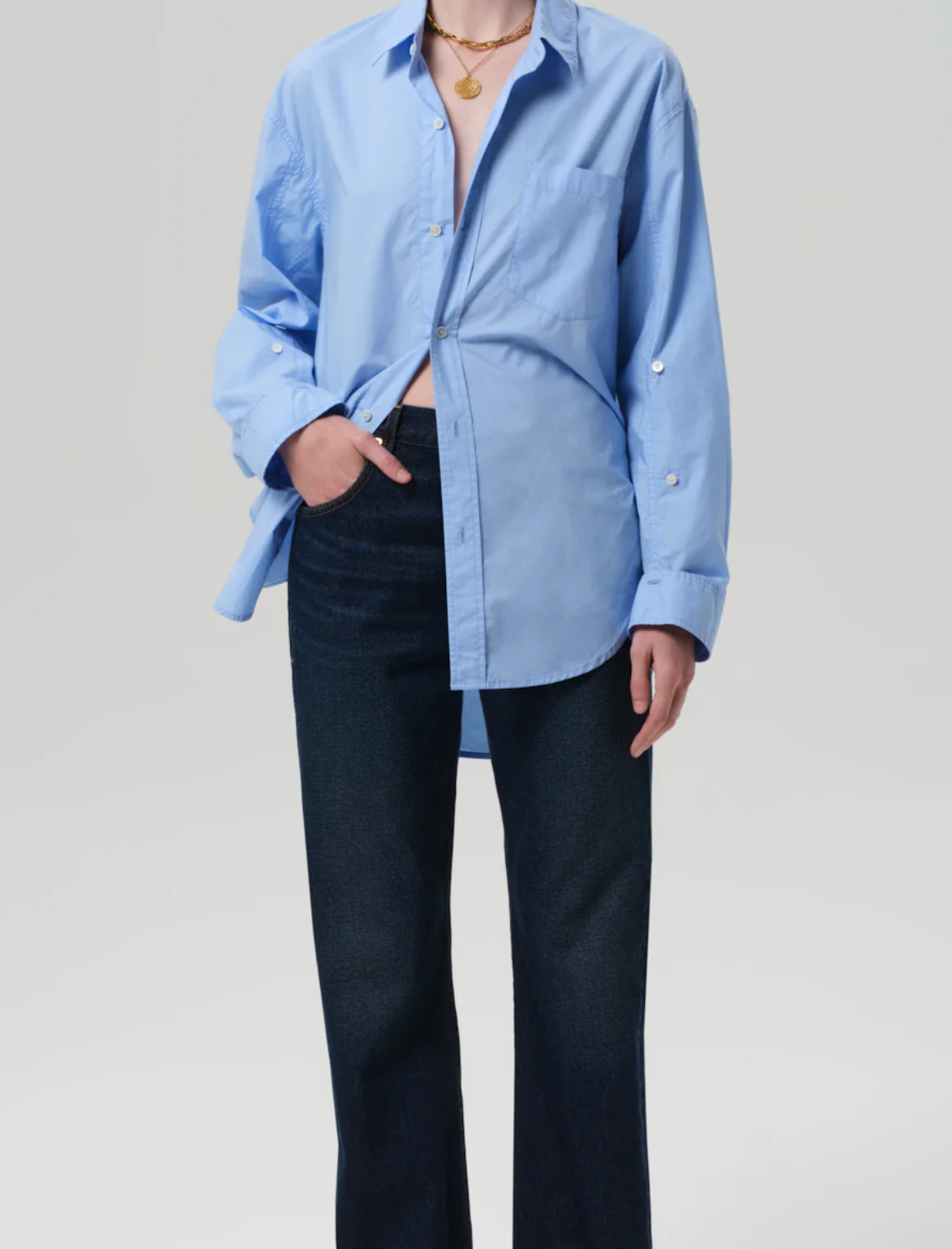 Citizen of Humanity Kayla Shirt | Banker Blue