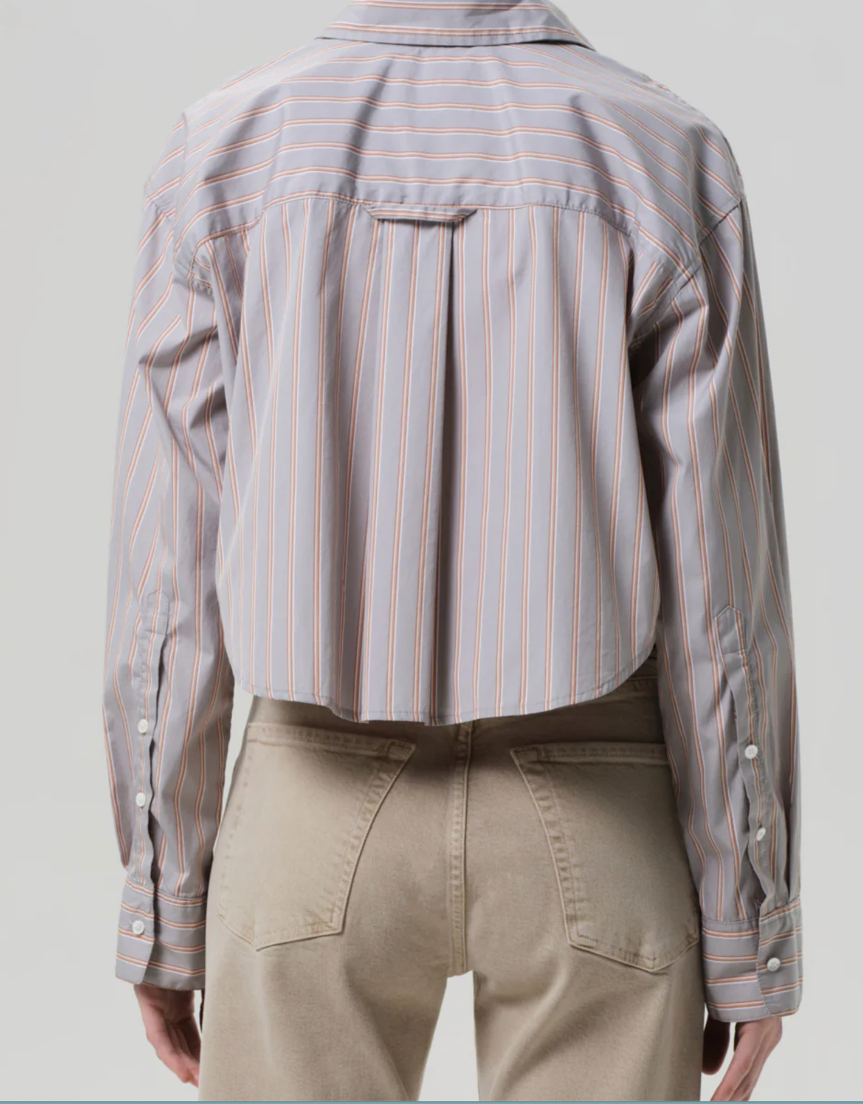 Citizens of Humanity Ana Cropped Shirt | Noble Stripe