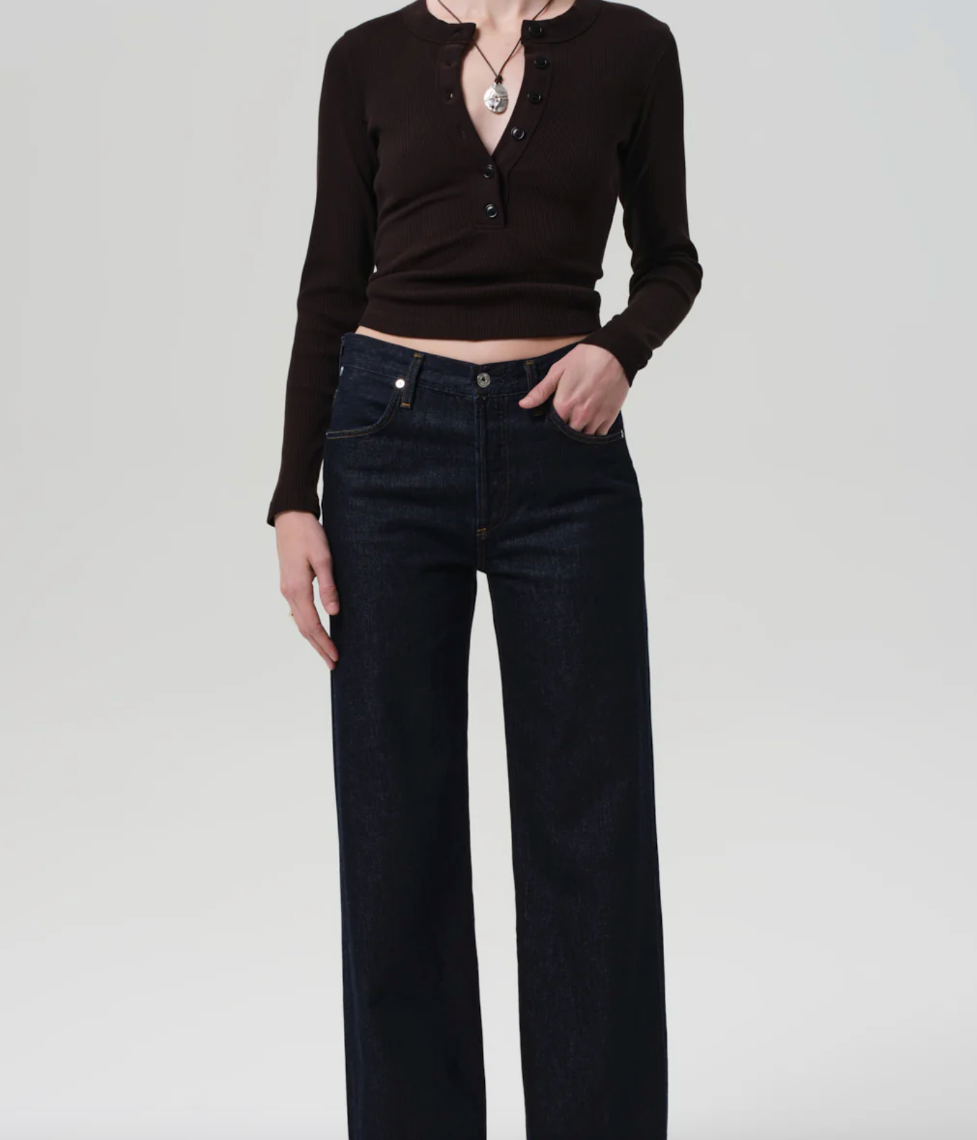 Citizens of Humanity Varra Henley | Chocolate