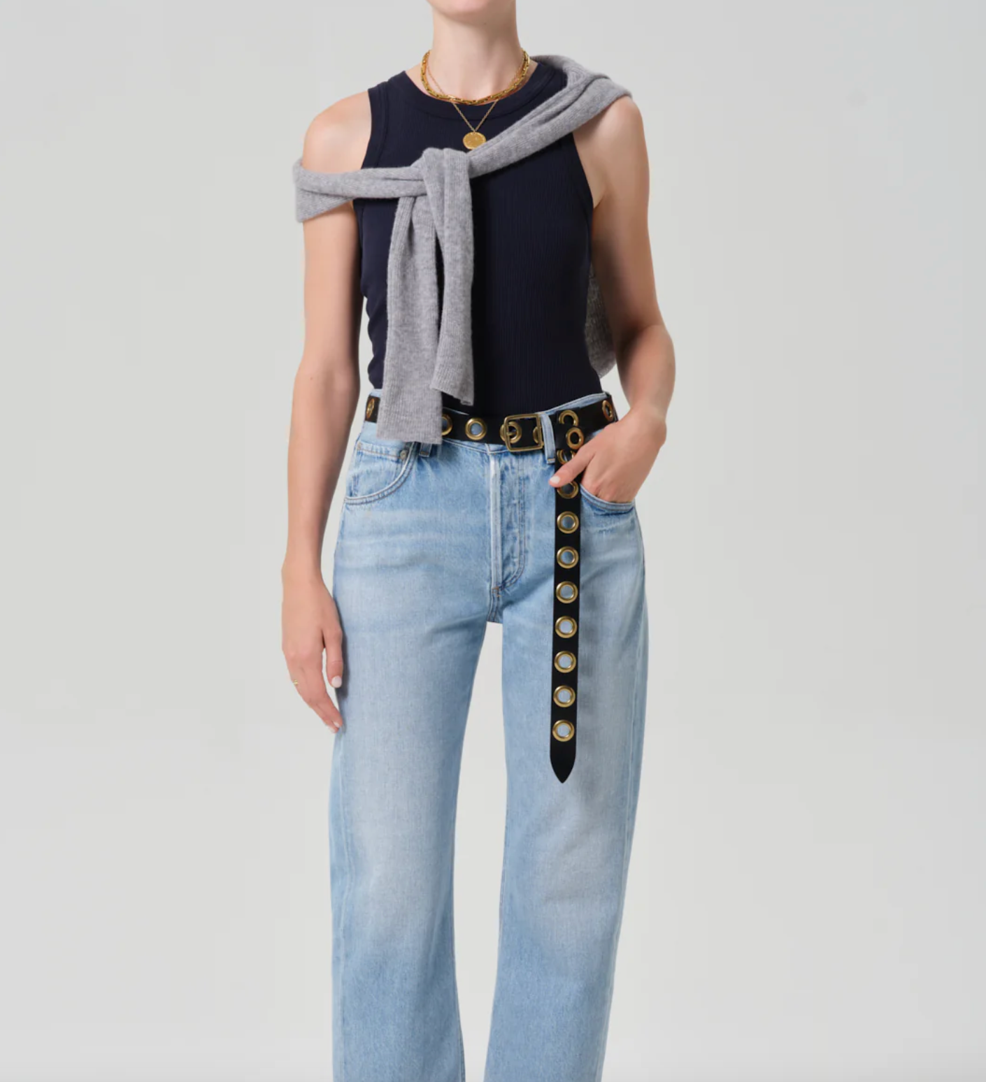Citizens of Humanity Isabel Rib Tank | Navy