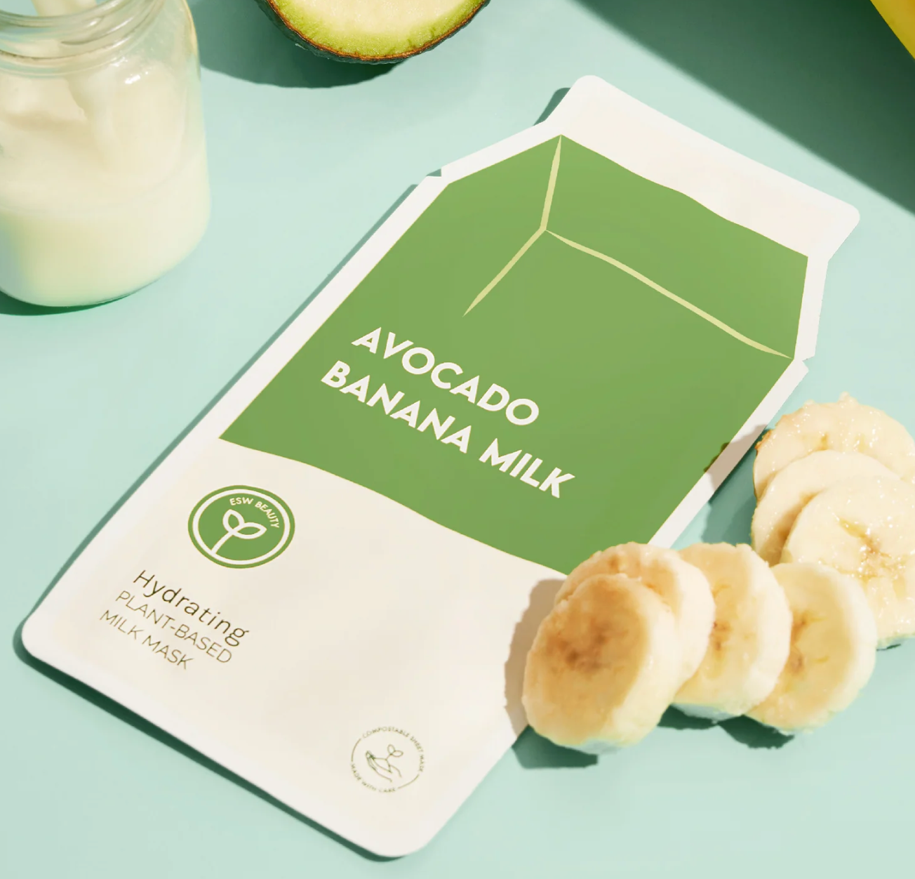 Avocado Banana Milk Hydrating Sheet Mask