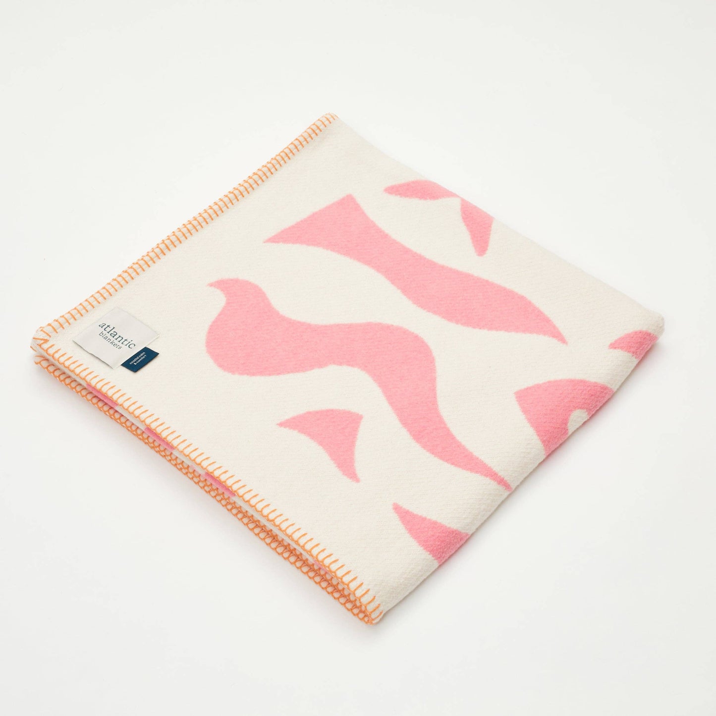 Pink Beachcomber Recycled Cotton Baby Blanket