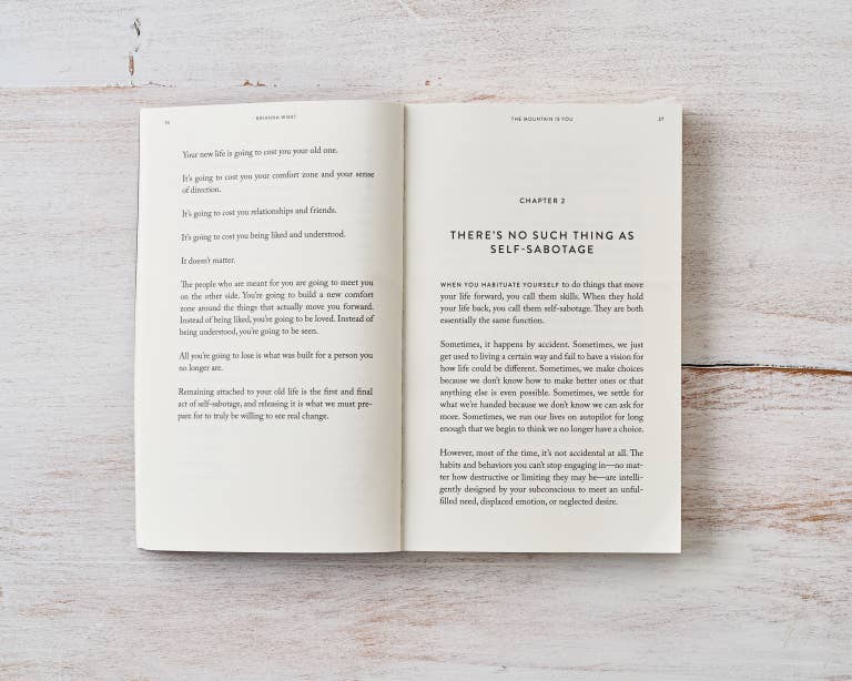 The Mountain Is You Book