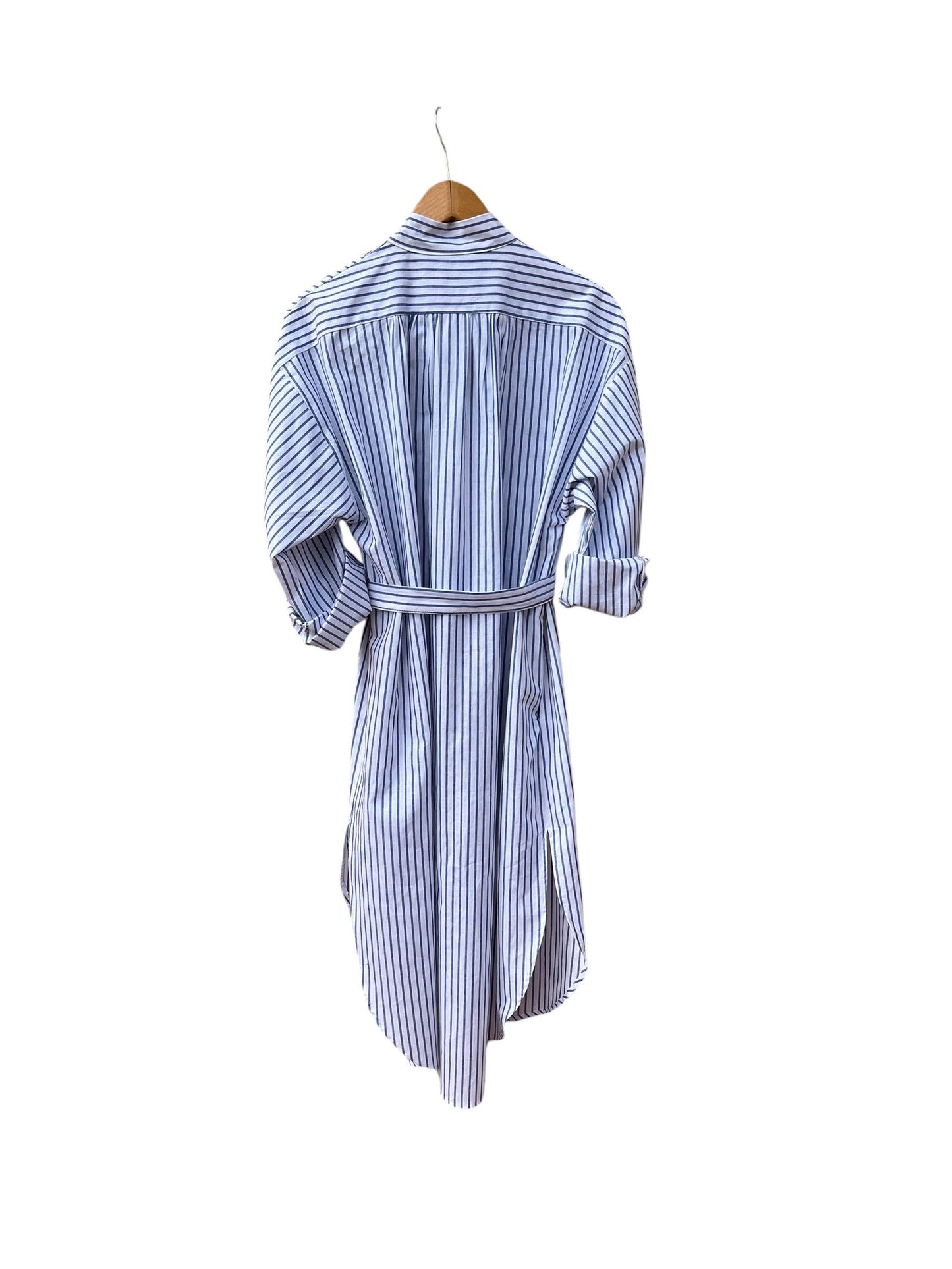 Organic Cotton/Linen Tuxedo Shirt Dress