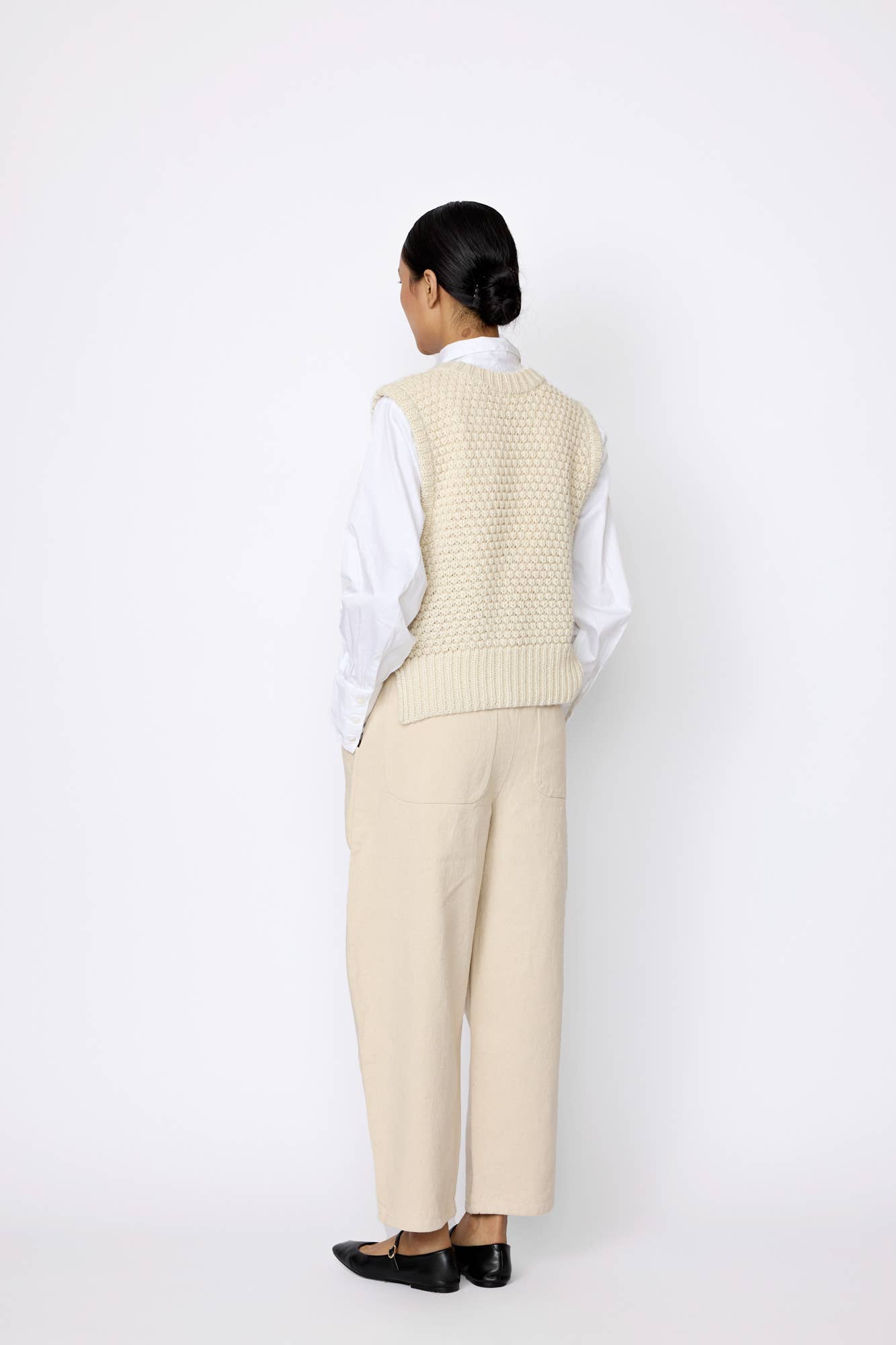 Popcorn Alpaca Sweater Vest