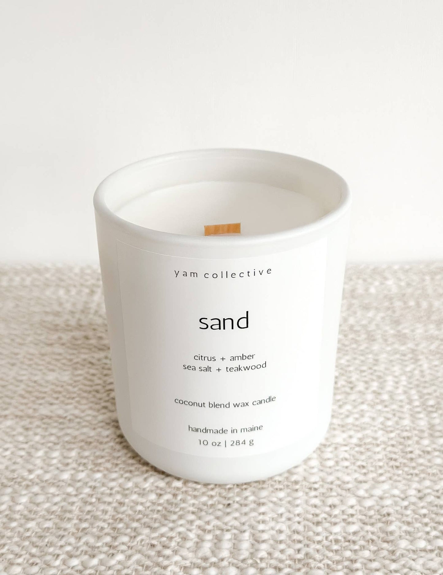 SAND Coconut Blend Candle | Amber + Teakwood