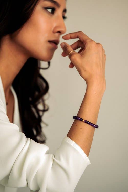 Peace | Crystal Mala Gemstone Bracelet